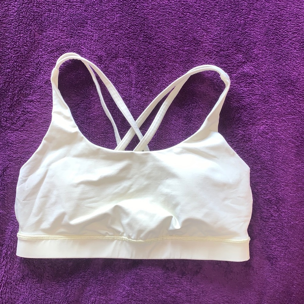 Lululemon yellow sports bra